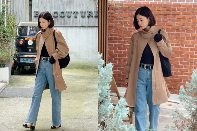 “역시 기은세”…단발 변신 후 선보인 ‘가을 데일리룩’의 완벽한 정석